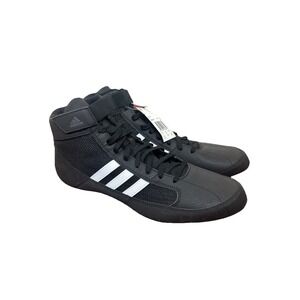 Adidas HVC 2 Wrestling Shoes Black White Men's Sz 15 AQ3325 EUC Sneakers